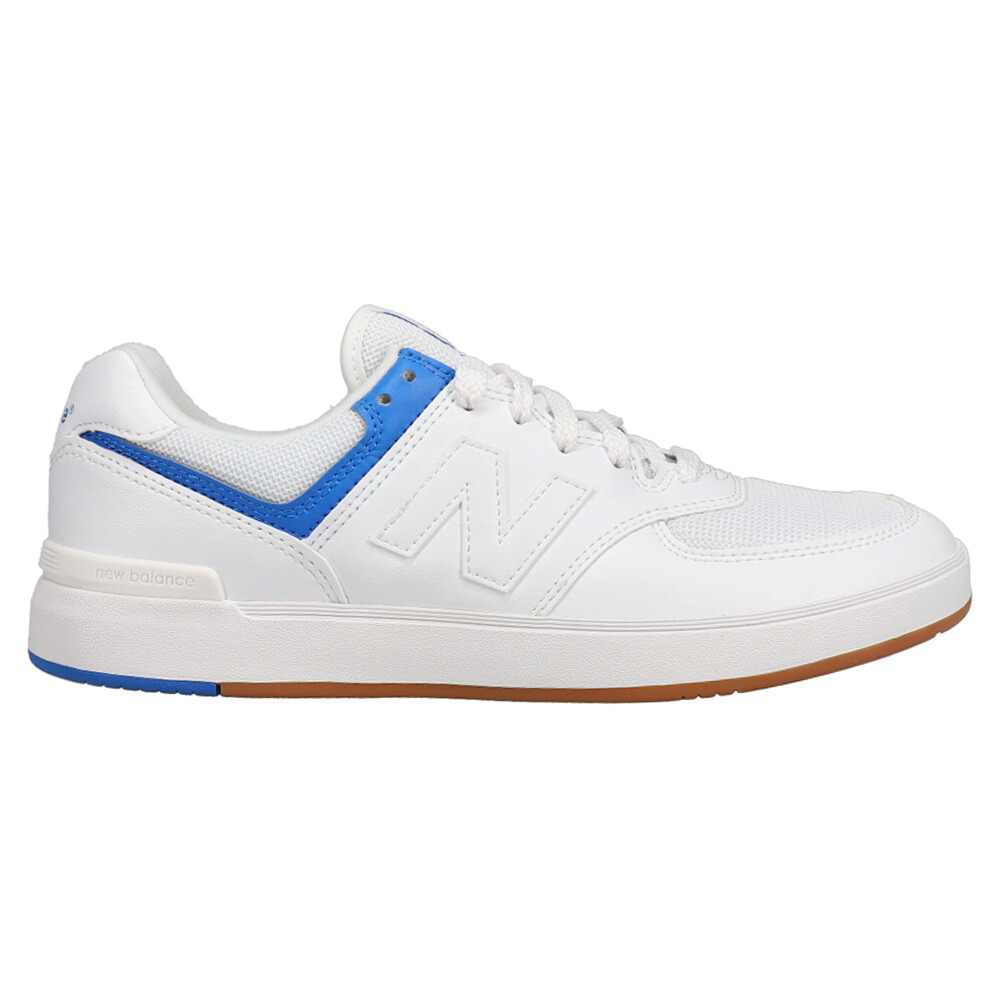 New Balance 574 Court Lace Up  Mens White Sneakers Athletic Shoes CT574WNT