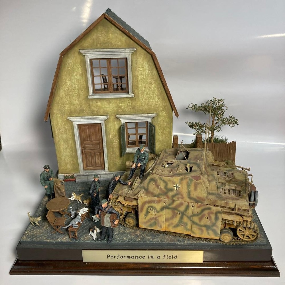 Battlefield Diorama Model Finished Product 1/35 No One Comes Concert #cb09ec