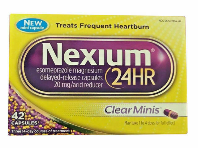 Nexium Esomeprazole Magnesium 20mg ClearMinis - 42 Count