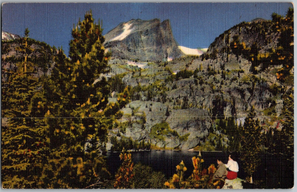Colorado Rockies Union Pacific Railroad Unposted Pictorial Linen Postcard