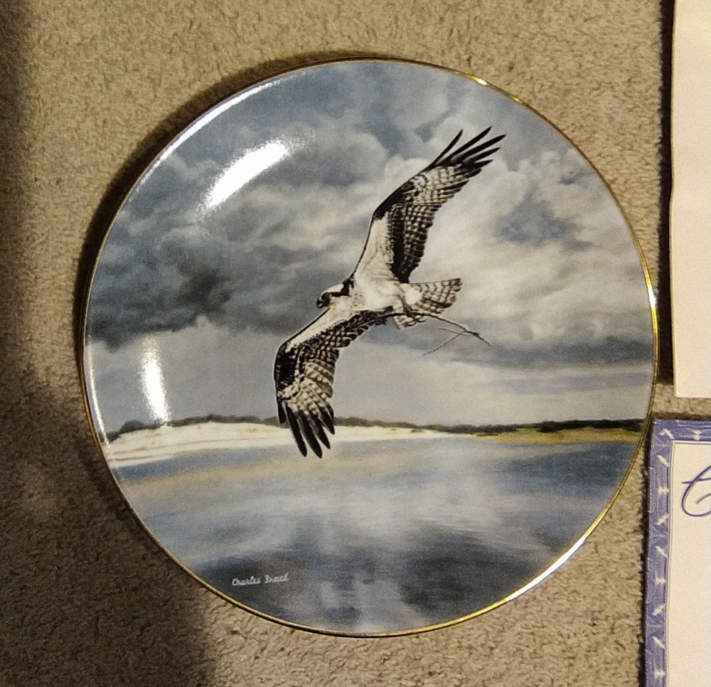 Bradford Exchange The Osprey Soaring Majesty Charles Frace Decorative Plate 1991
