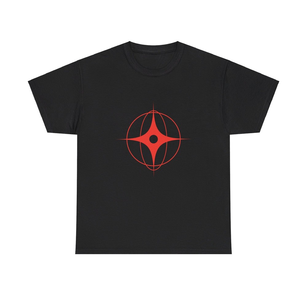 Retro Futuristic Red Star T-Shirt - cool abstract y2k tech graphic minimal trend-image