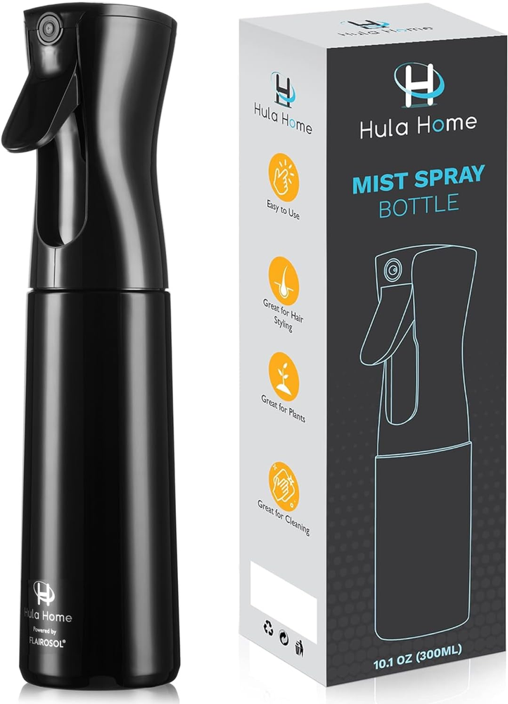 Hula Home Spray Bottle for Hair (10.1Oz/300Ml) - Powered by Flairosol® Spray Tec