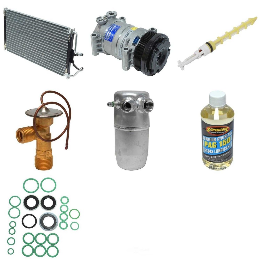 A/C Compressor Kit with Condenser UAC KT 6257A Replacement Kit