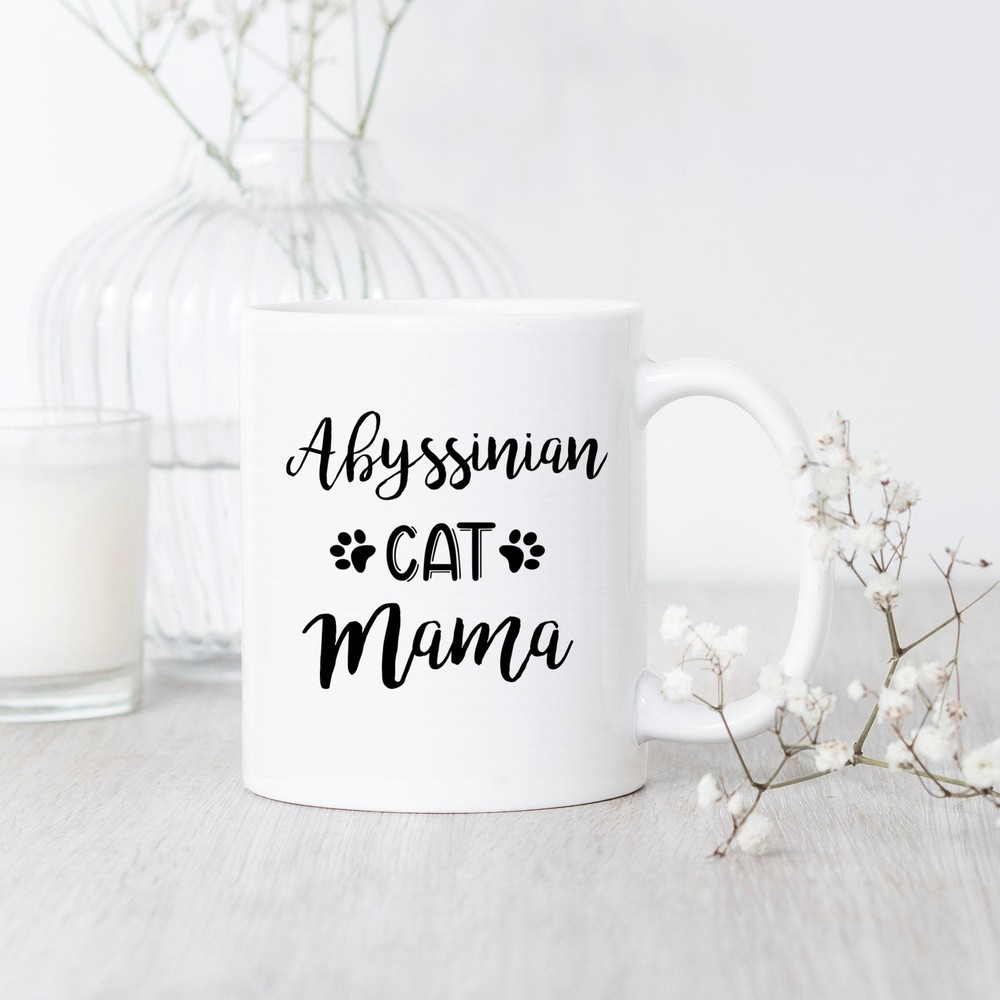 Abyssinian Cat Lover Mug Perfect Gift for Cat Moms