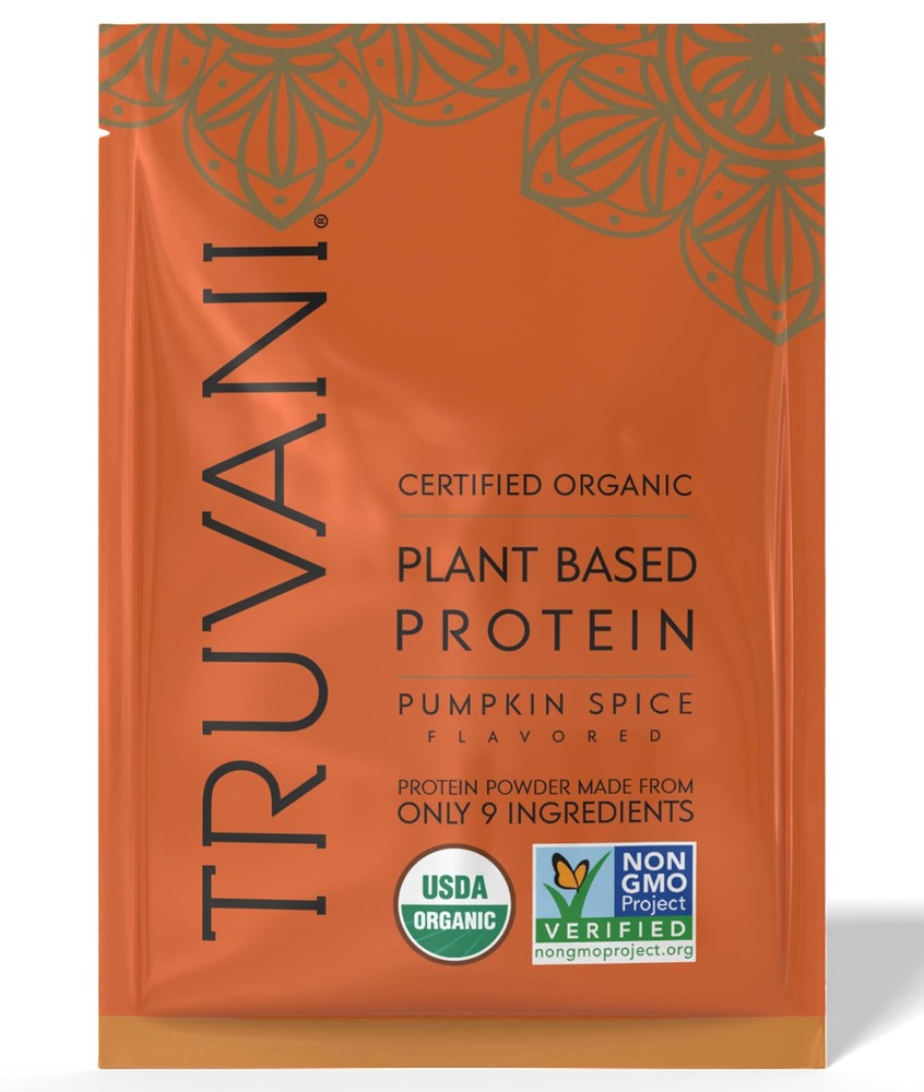 Vegan Pea Protein Powder Pumpkin Spice 20g Organic Plant-Based Keto Low Carb