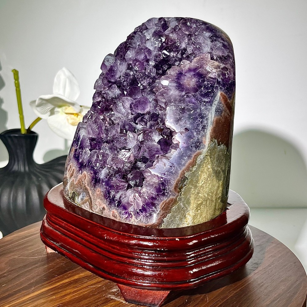 11.46LB Natural amethyst, quartz ore body Uruguayan amethyst crystal block