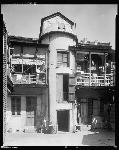 Photo:New Orleans LA The Tower 1015 Chartres St 1930s Courtyard House