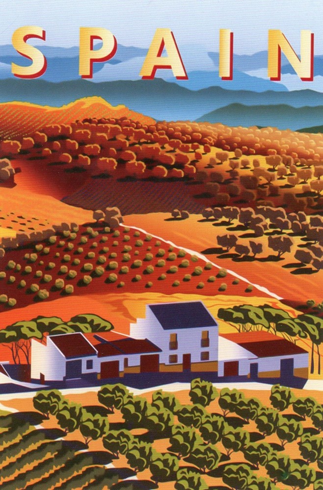 Spain Countryside & Farms (Address Side Blank) -New POSTCARD