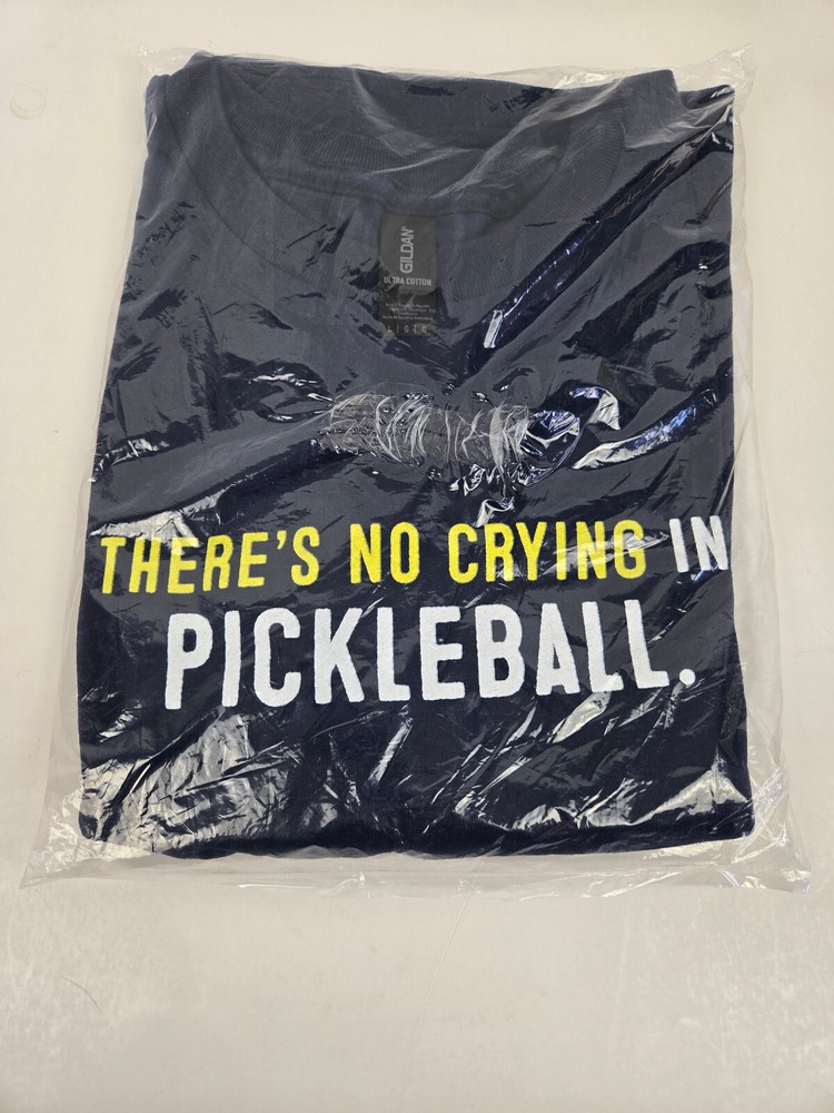 There's No Crying in Pickleball Gildan T-Shirt Funny Size L New without Tags