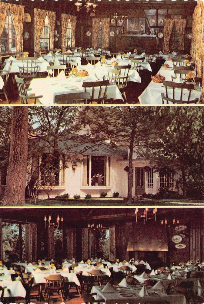 Mequon WI Wisconsin Boder's On The River Restaurant Interior 6x4 Vtg Postcard U9