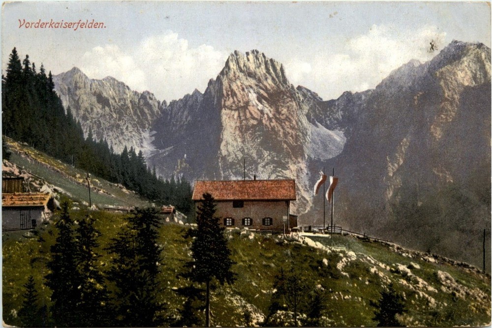 Kaiser Mountains, Kufstein and surroundings/Tyrol - hut Vorderkaiserfelden -329292