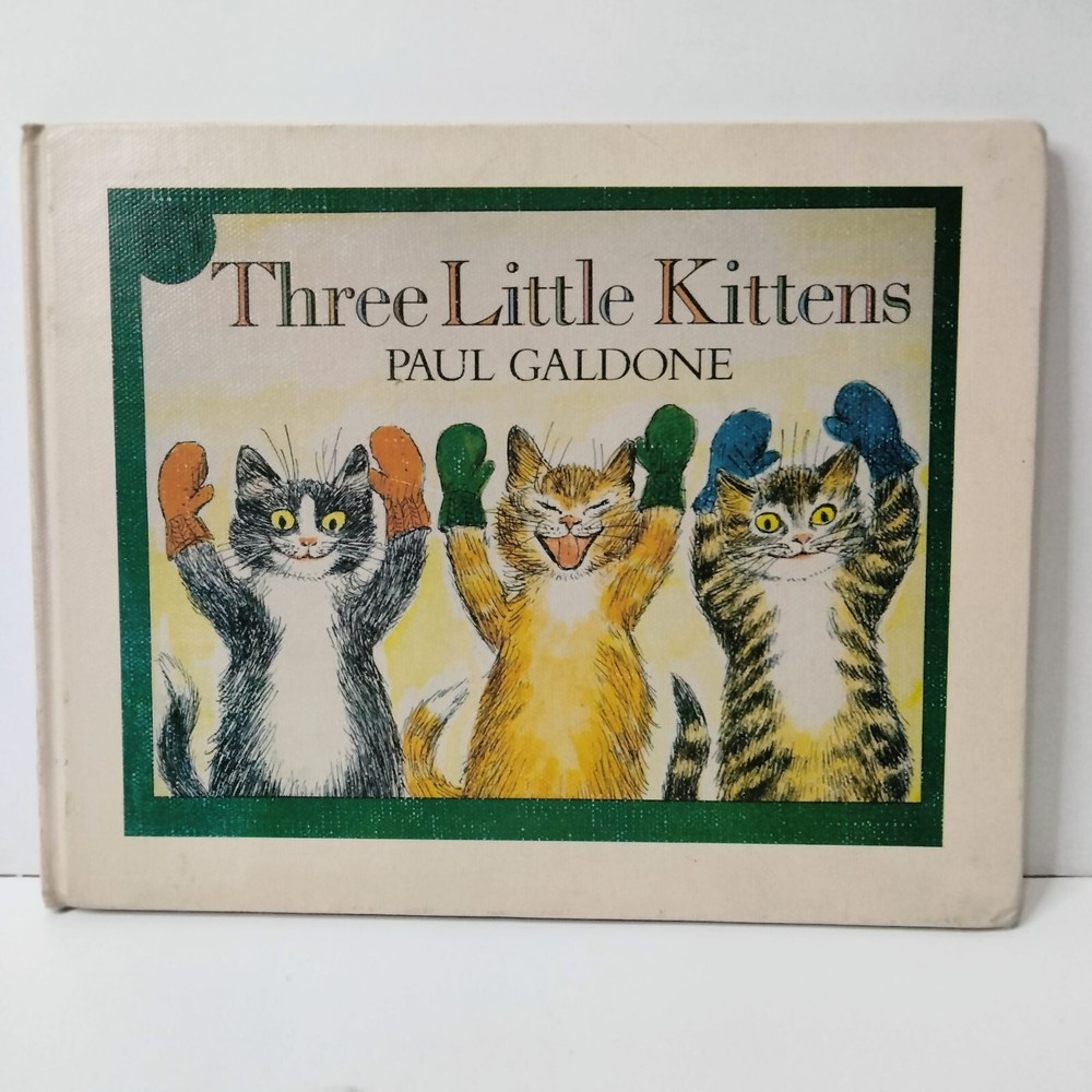 Three Little Kittens Vintage Hardcover By Paul Galdone Illustrated Vintage