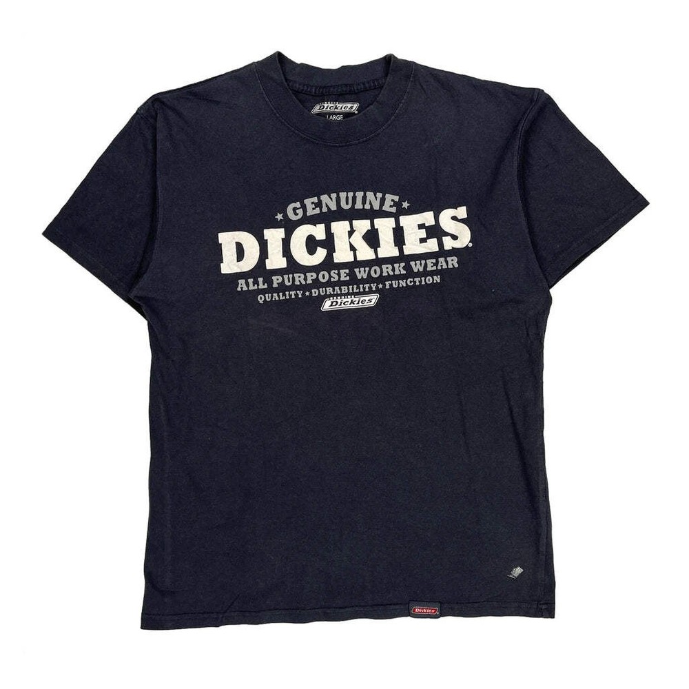 Dickies T-Shirt - Large Black Cotton