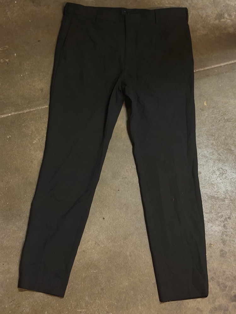 H&M Men's Skinny Fit Black Dress Pants Polyester Viscose Size 34