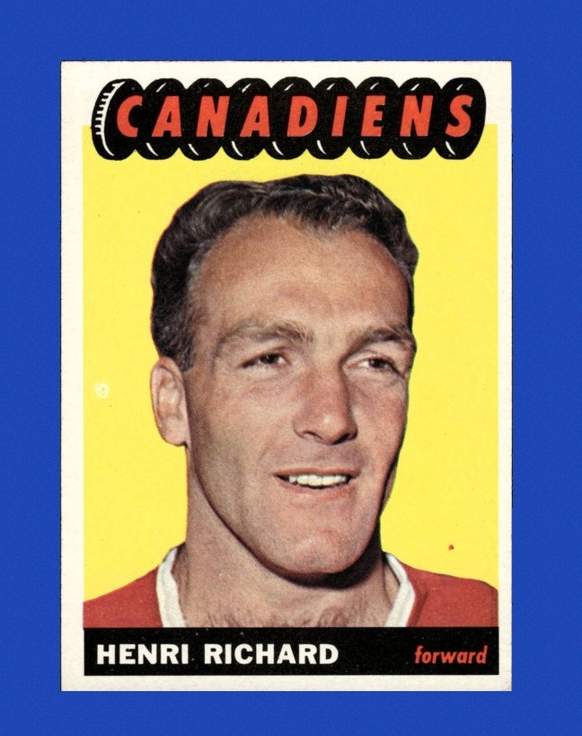 1965-66 Topps Set-Break # 71 Henri Richard NR-MINT *GMCARDS*Consign with Greg Morris Cards