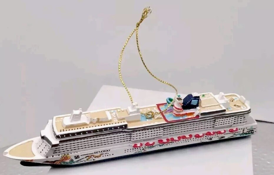 Norwegian Cruise Line Getaway Ship Ornament NCL Christmas Holiday Decor