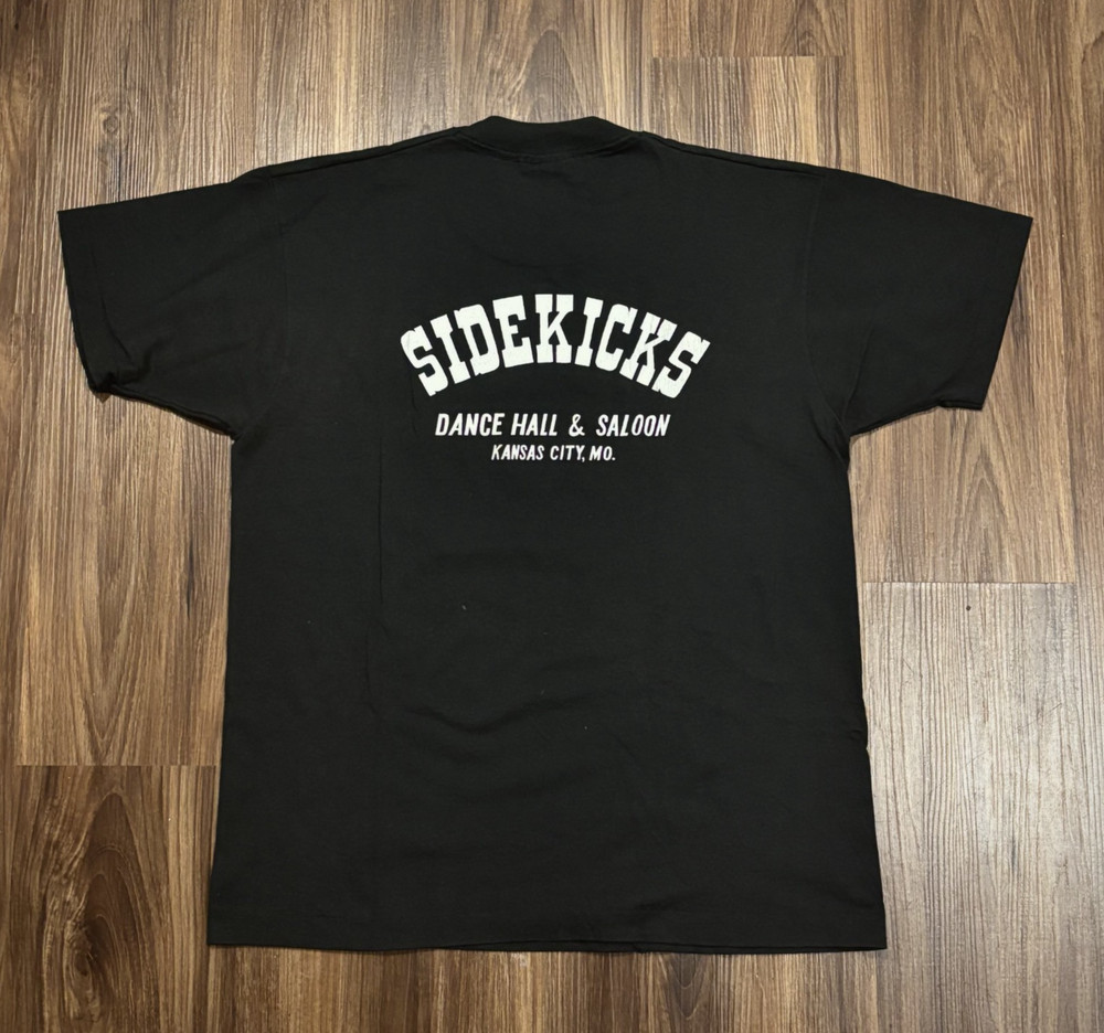 Vintage 1990s Sidekicks Gay Bar Kansas City Missouri Single Stitch T-Shirt  Sz L