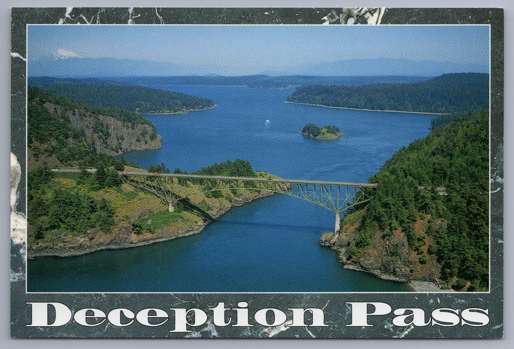 DECEPTION PASS  Whidbey Island, Washington postcard C7