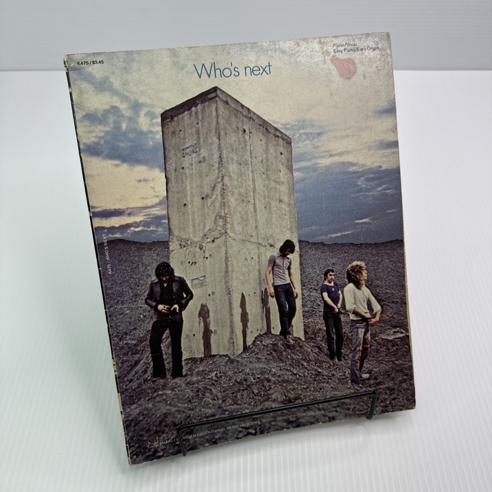 Who's Next The Who Songbook 1971 PB Piano Vocal Easy Piano/Easy Organ