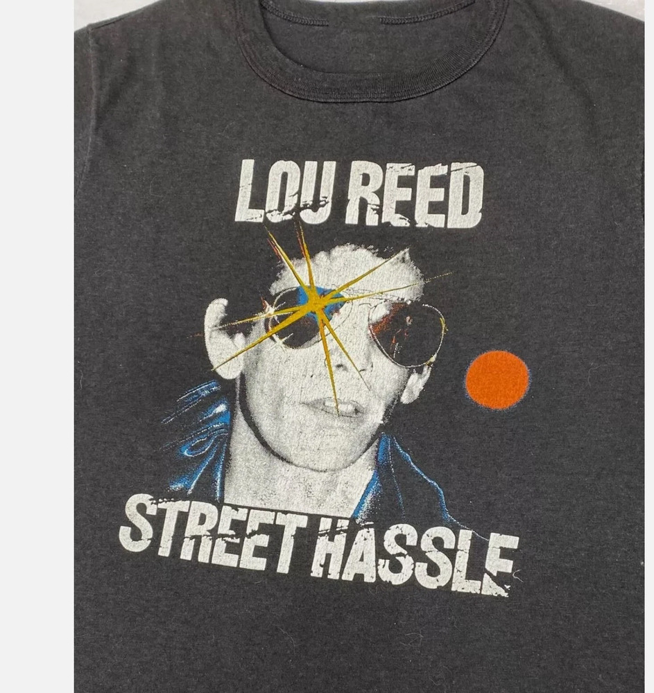 Street Hassle Lou Reed Black Cotton Size S To 5XL Shirt Unisex BT1106