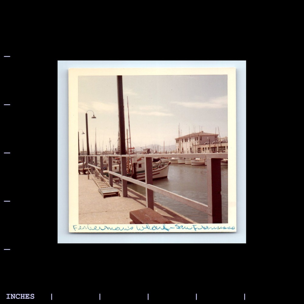 Square Color Photo FISHERMAN'S WHARF SAN FRANCISCO BOATS