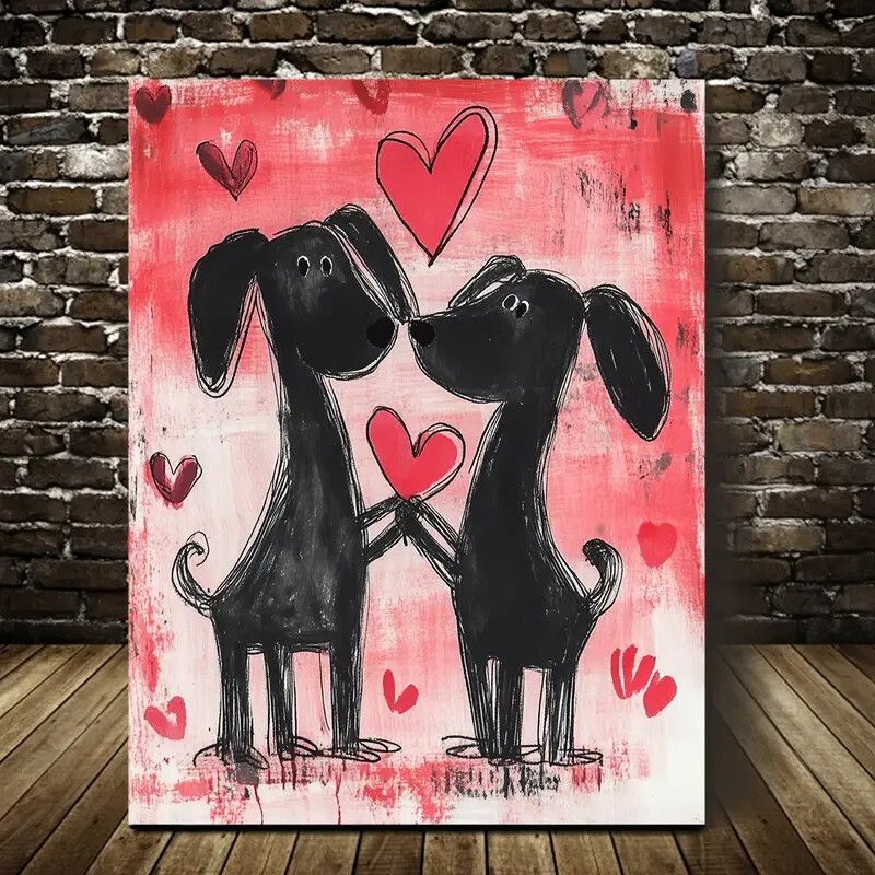 Valentines Day Love Hands Wall Art Canvas Unframed or Framed Option