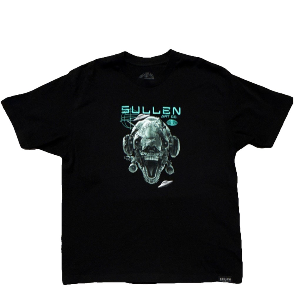 Sullen Art Collective Premium Men’s XL Black Skull Graphic Double-Sided Tee