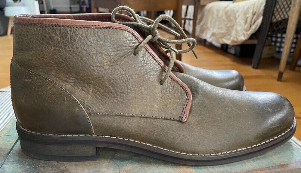 Wolverine 1883 Orville Moss Green Leather Chukka Boots Men's Size 12
