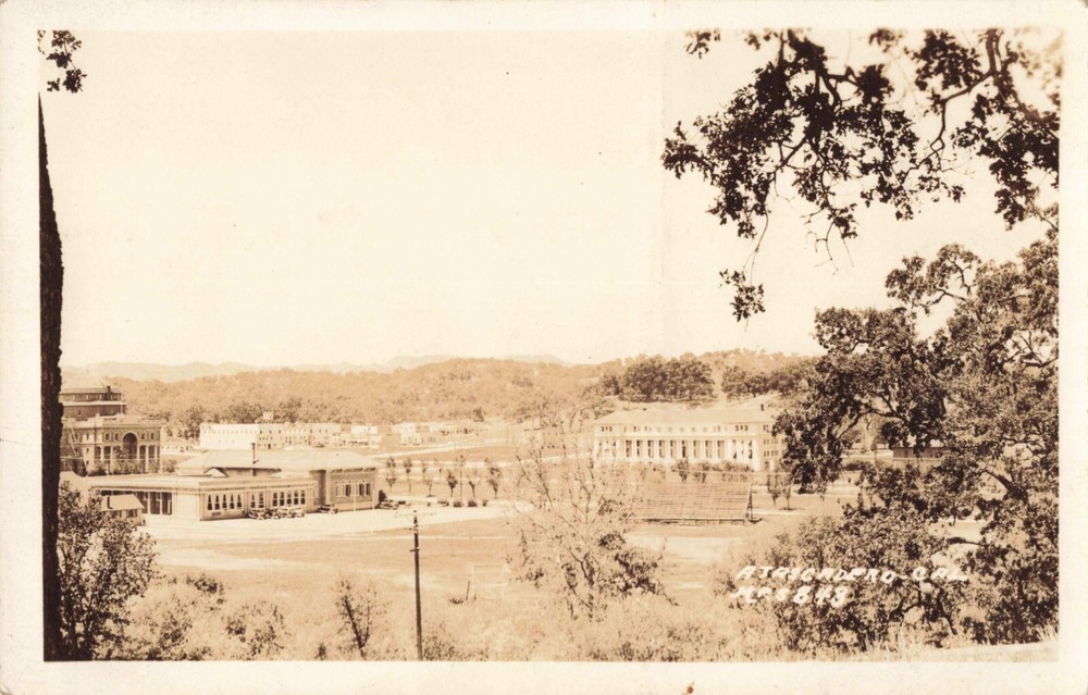 Birdseye View of Atascadero California CA c1940 Real Photo RPPC