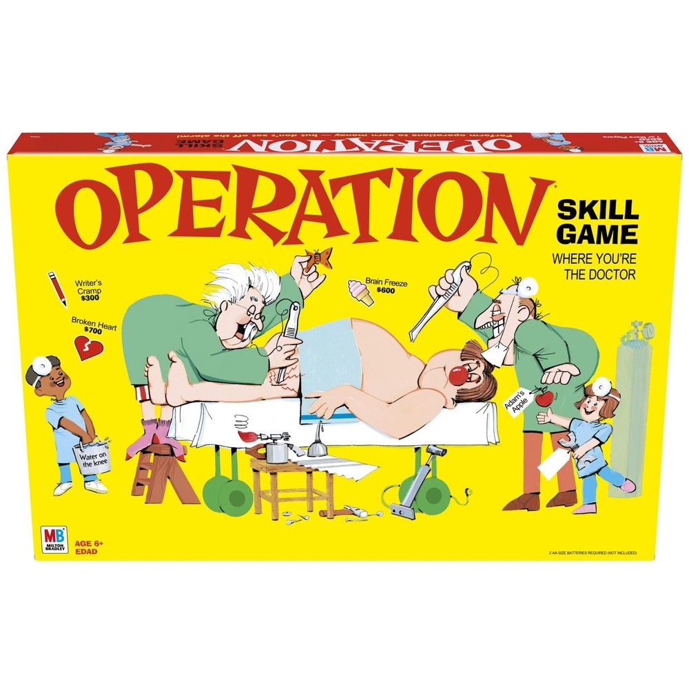 Hasbro Gaming Operation Electronic Board Game, Original version, Multicolor