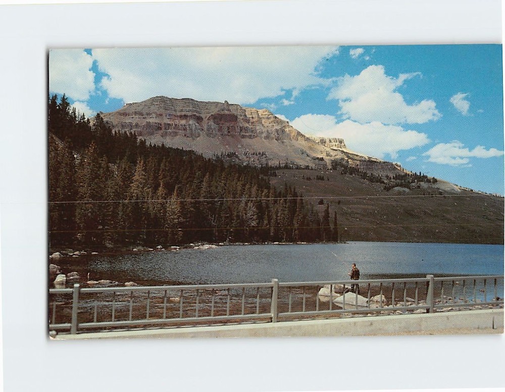 Postcard Beartooth Lake and Butte Wyoming USA
