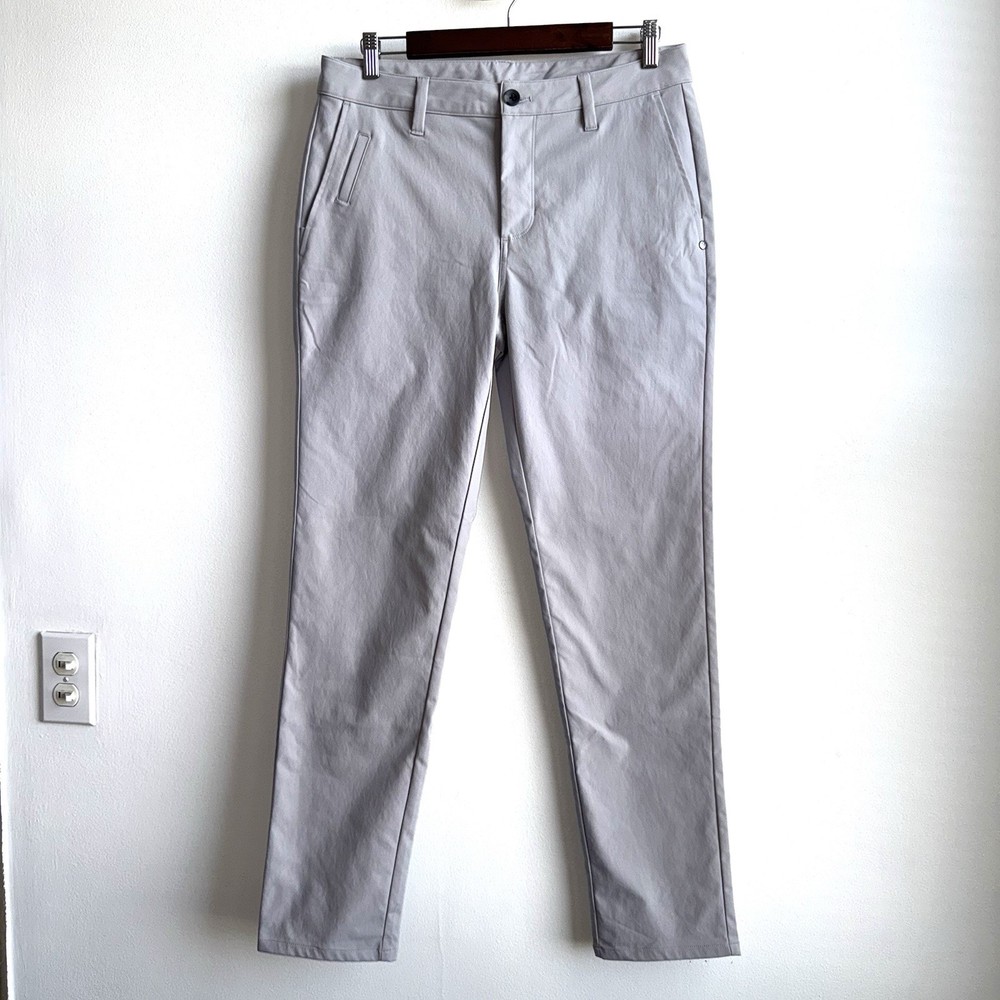 Vuori Pants Mens 30x30 Gray Cascade Tech Chino Performance Stretch Golf V427