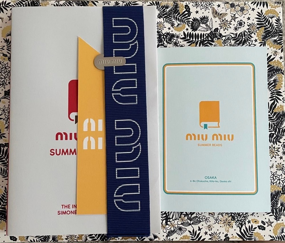 Miu Miu Summer Reads 2025 2-book set novelty Osaka exclusive Literature JAPAN