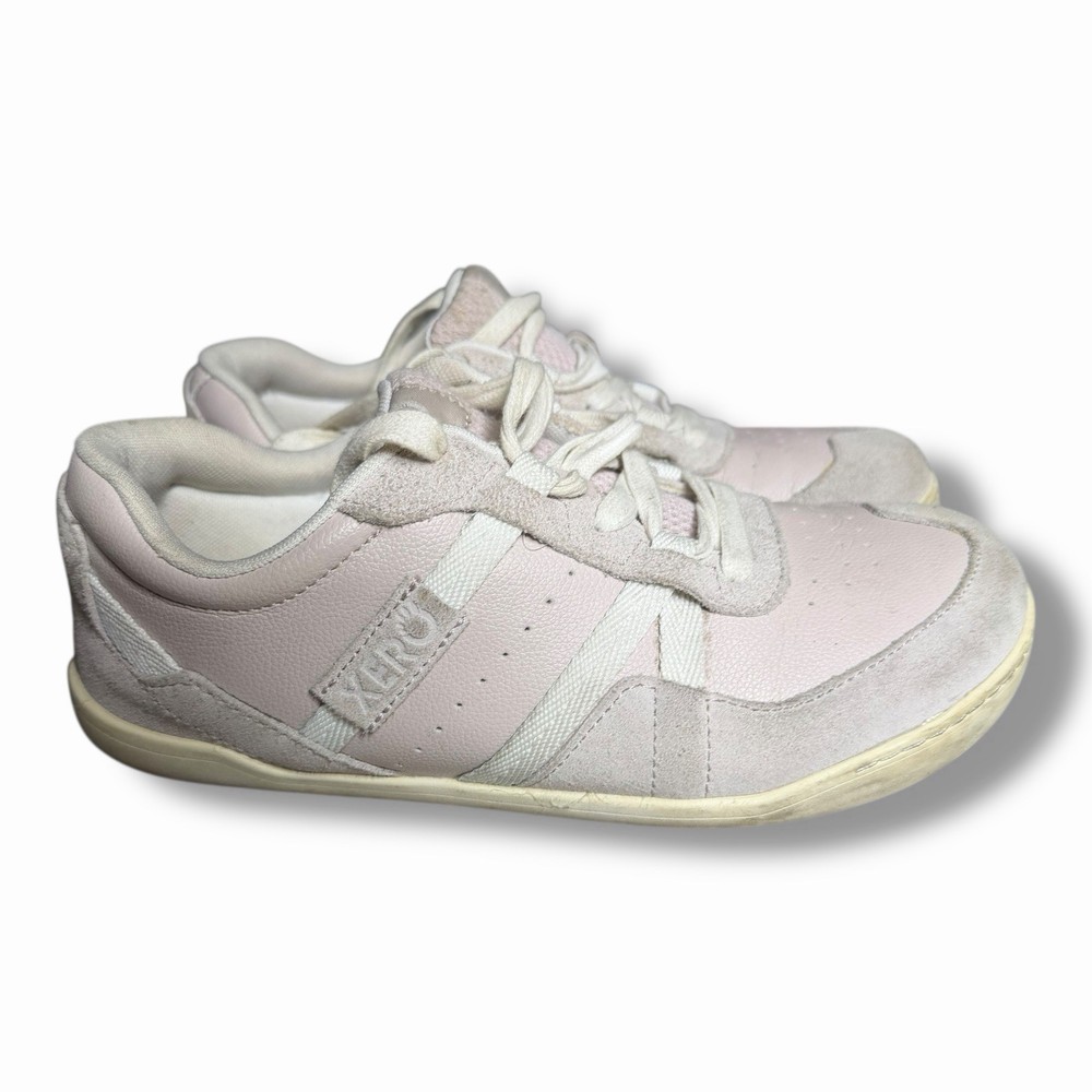Xero Kelso Barefoot Shoes Pink White Leather Minimalist Sneakers Womens Size 8