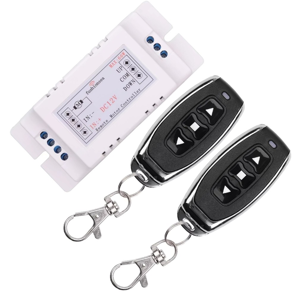Motor Wireless Remote Switch Universal 2 Channel RF433MHz Remote Control 12V