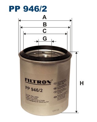 PP 946/2 FILTRON Fuel Filter for Chrysler, Jeep
