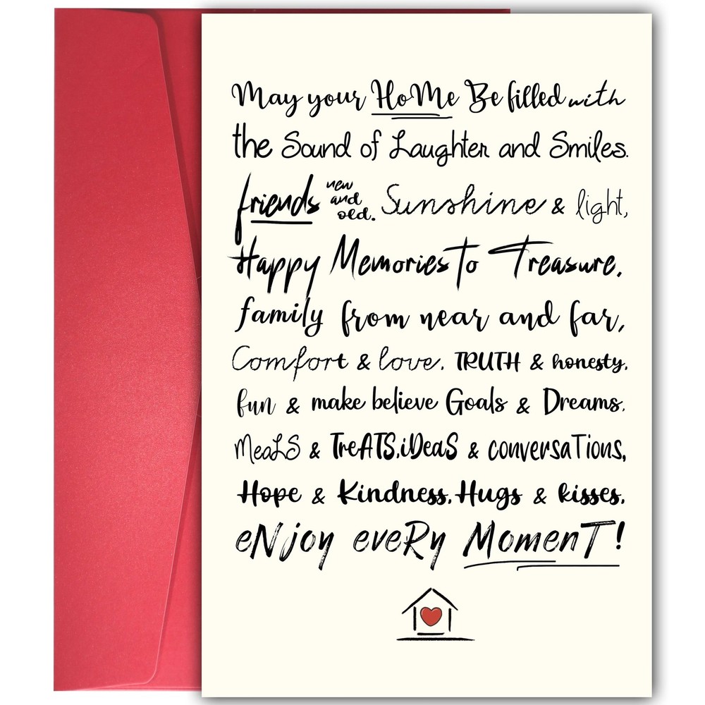 YIWANSIN Funny Housewarming Card - Humorous New Home Gift for A5,