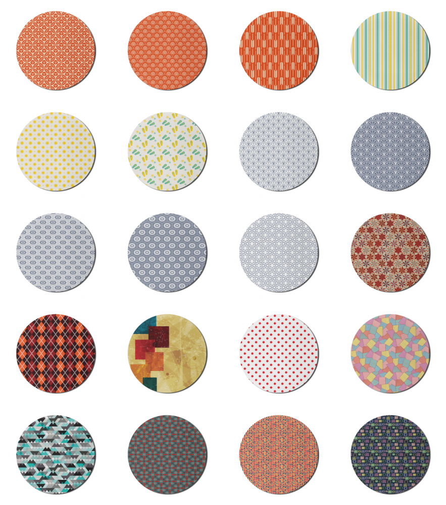 Ambesonne 8-Inch Non-Slip Geometric Gaming Mousepad with Modern Ornate Design