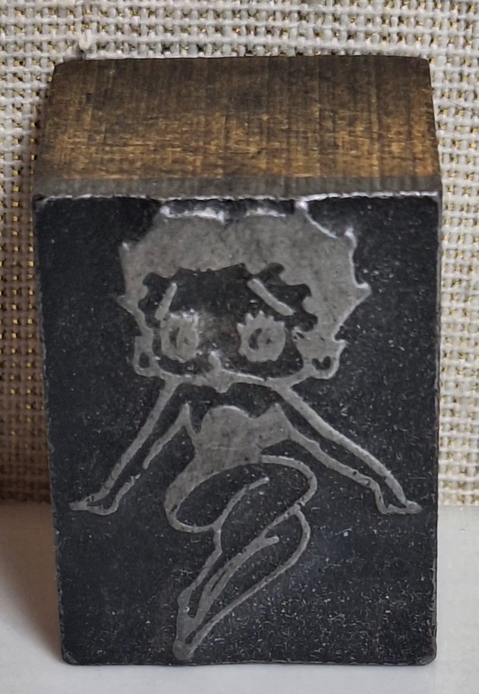 Rare Vintage Betty Boop Printing Block/Stamp, Pop Culture Animation Collectible