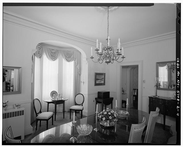 West Point New York U.S. Military Academy Officers Dining Room Bay Window 1900s