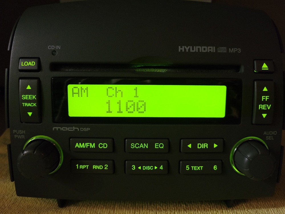 HYUNDAI SONATA 2006–2008 OEM 6 DISC AM FM CD MP3 RADIO 96180-0A100QZ