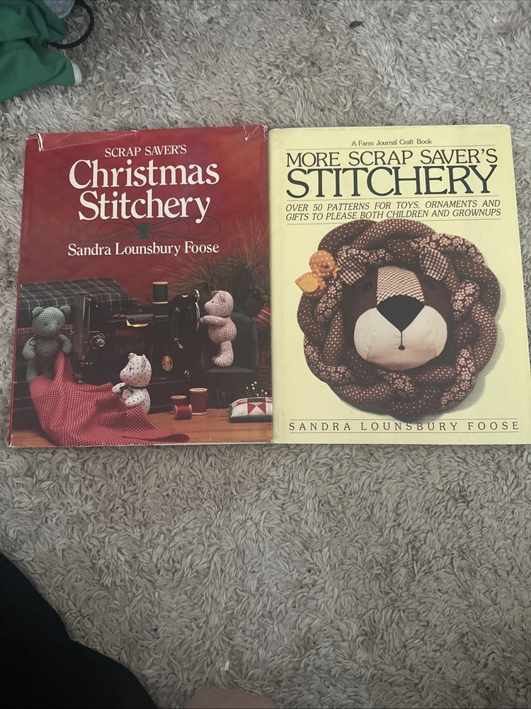 Stitchery Books Lot Of 2 Scrap Saver Encyclopedia Sewing Crafts
