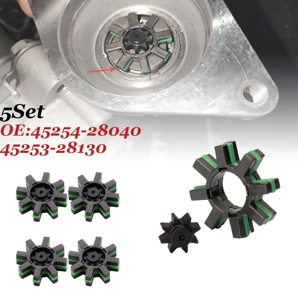 5X Steering Motor Elastic Coupling Gear 45254-28040 For Toyota Camry Lexus 1.8L