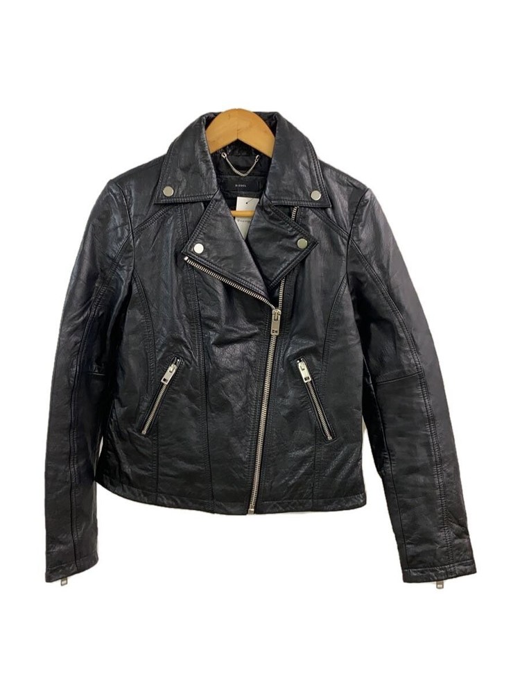 Diesel Double Riders Jacket/Xs/Leather/Blk// 3478