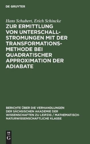 Hans Schubert E Zur Ermittlung Von Unterschallstromungen Mit Der Tran (Hardback)