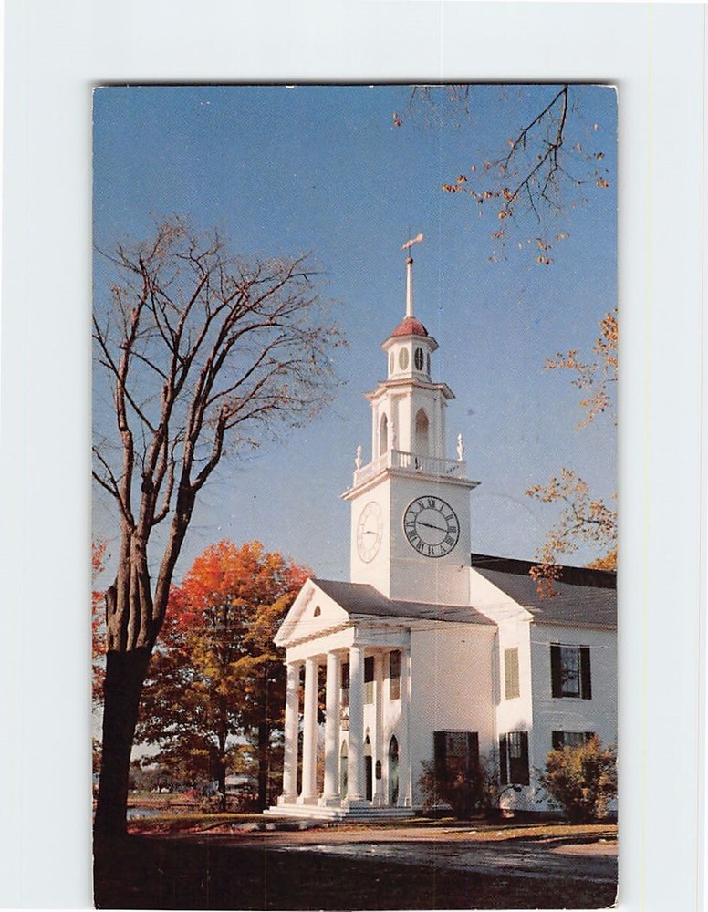 Postcard South Congregational Church Kennebunkport Maine USA