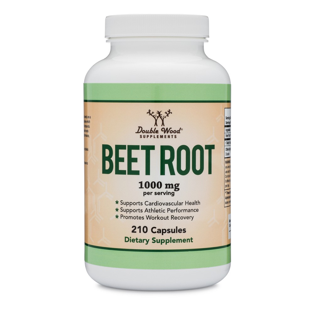 Beet Root Powder Capsules (210 Count- 1-000mg Per Serving) - Super Food from Bee