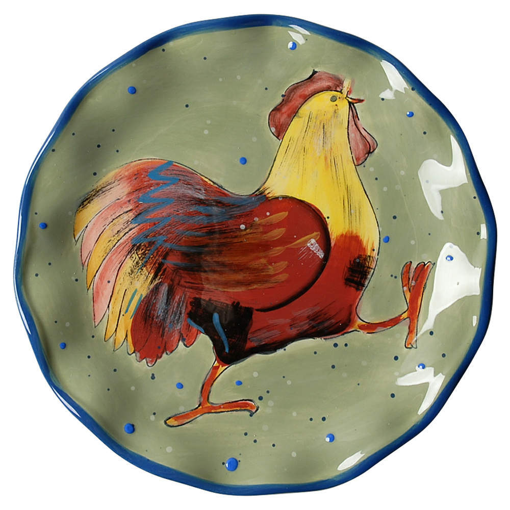 Certified International Country Collage Salad Dessert Plate 4741187