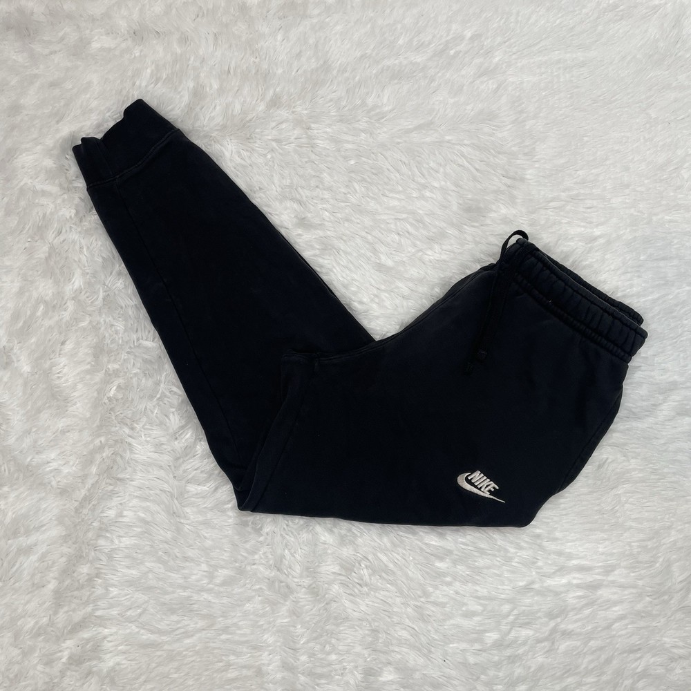 Nike Sportswear Club Fleece Men’s Size S Small Black Joggers Cotton Sweat Pants